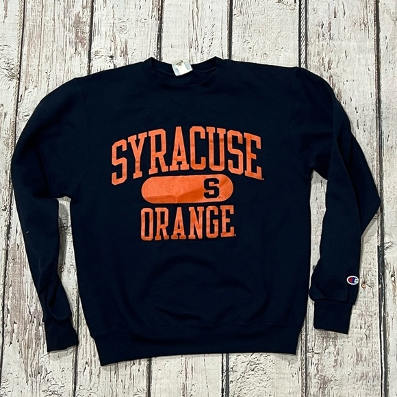 Vintage Syracuse University Orange Early 2000s Champion NCAA Sweatshirt - Picture 1 of 4
